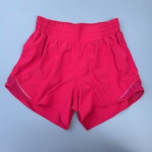 Lululemon Hotty Hot High-Rise Lined Short 4" Hot Pink